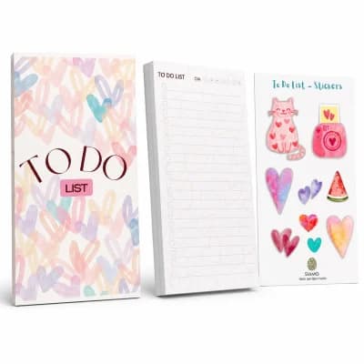 Block To Do List Coración Siamo 80 Hojas Con Stickers